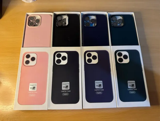 Cases de Couro para iPhone 15 Pro Max
