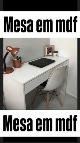 Mesa nova em mdf com gaveta 