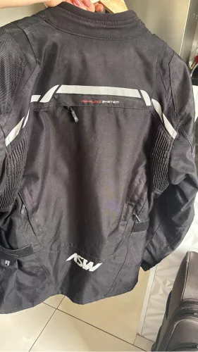 Jaqueta Motociclista ASW Adventure Airflow Original Tam. L Preta