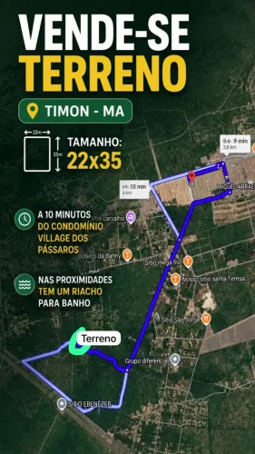 Terreno 22x35 Timon - MA