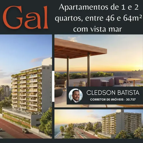 Gal Urban, 1 E 2 Quartos, Distribuído Entre 46M² A 64M² E 1 Vaga De Garagem Em Pituaçu. 1P