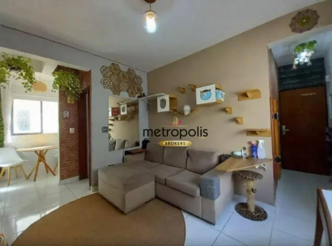 Cobertura com 2 dormitórios à venda, 73 m² por R$ 600.000,00 - Nova Gerty - São Caetano do