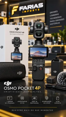 Câmera Osmo Pocket 4P Lacrada