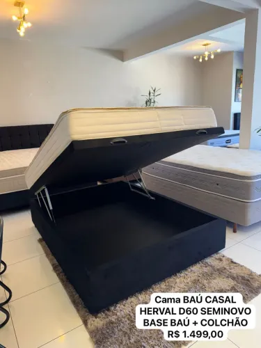 Cama Baú Casal HERVAL D60 SEMINOVA TOP - ENTRADA