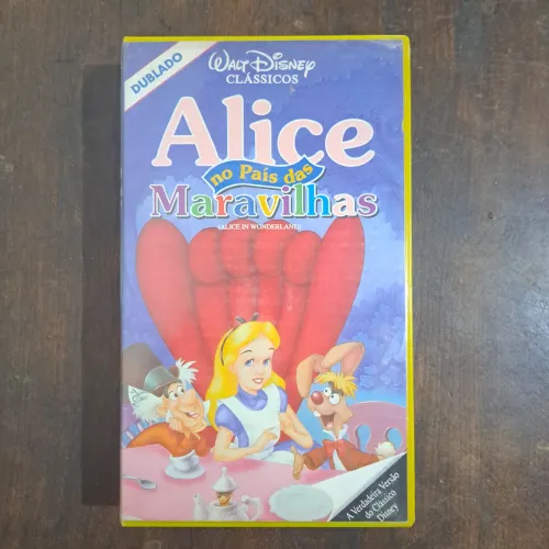 VHS Alice no País das Maravilhas 1993 | Fita Dublada - Primeira Tiragem