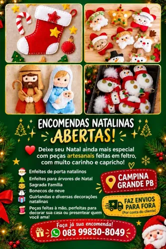 PEÇAS NATALINAS em FELTRO