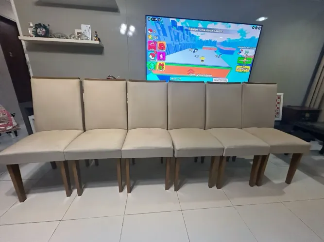 6 Cadeiras para mesa sala