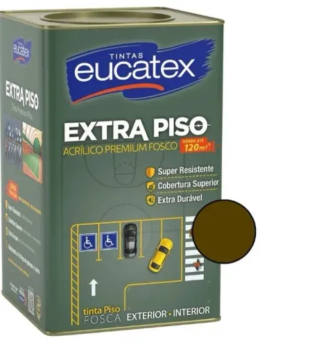 Tinta piso Eucatex 18 litros marrom
