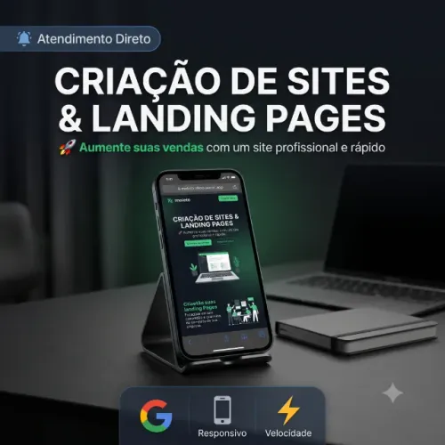 Criação de Sites, Landing Pages e Sistemas Web | Orçamento Rápido