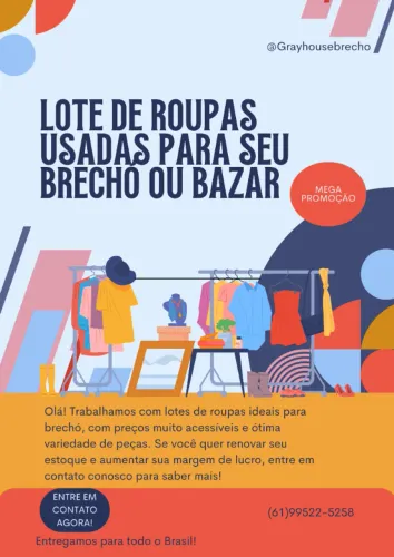 Lote de Roupas selecionadas para BRECHÓ/BAZAR