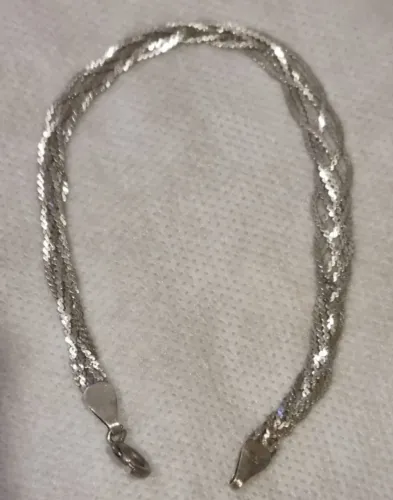Pulseira Trançada em Prata 925 - 6 Fios