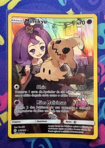 Carta Mimikyu NM Eclipse Cosmico Pokemon TCG