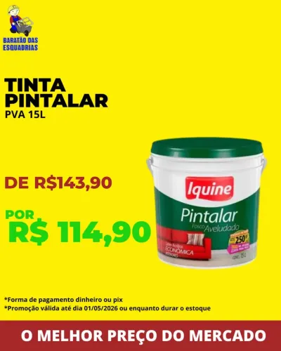 TINTA IQUINE PINTALAR 15L - PROMOÇÃO!!!