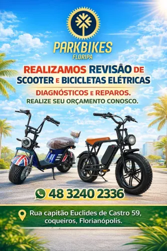 Revisão e reparos em scooters e bikes elétricas