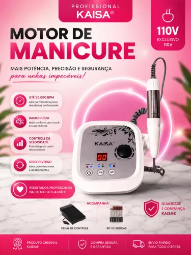 Motor manicure Kaisa original Novo