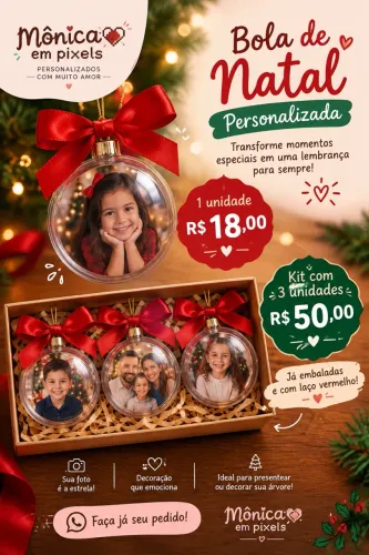 Bola de Natal personalizada