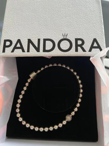 Pulseira Pandora Esfera Brilhante em Prata 925. Estado de nova