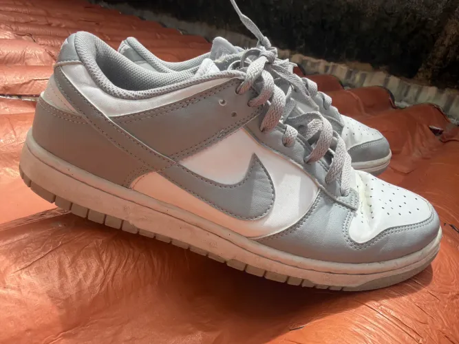 Dunk low banco e cinza