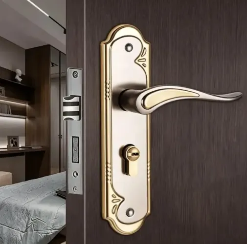Fechadura Externa para Porta de Sala de Estar, Cozinha e Banheiro - Aço Inoxidável Cromado