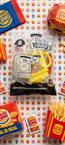 Boneco Bob esponja das Cavernas - Burguer king