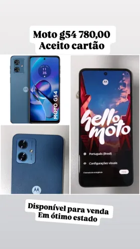 Moto g54 tenho nota