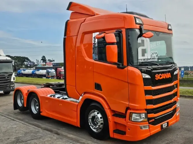 Scania R500 6x2 Ano 2021 Teto Alto Automático Euro 5 RETARDER Roda de alumínio carenagem