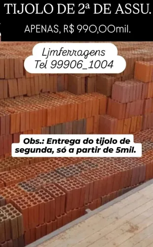 TIJOLO DE 2ª DE ASSU.
