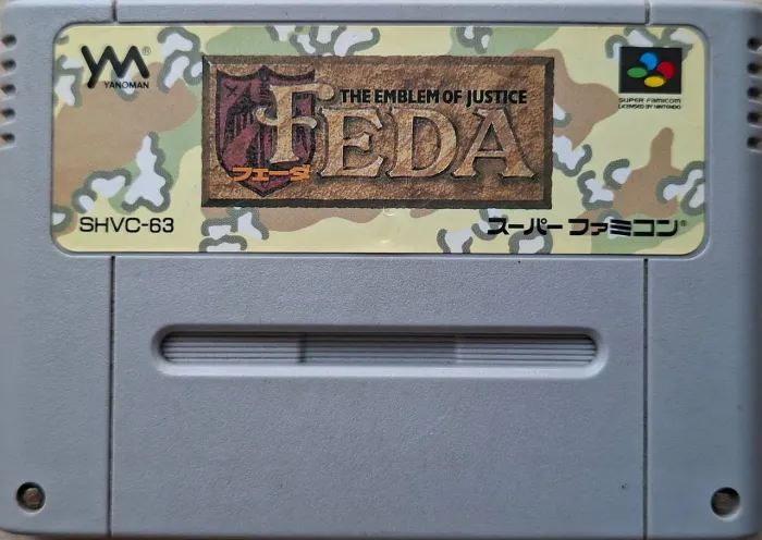 FEDA: The Emblem of Justice - Super Famicom SFC Original + Manual