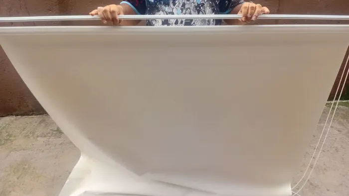 Cortina Black-out Rolo Branco 1,60 X 1,60