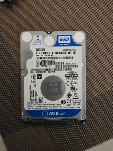 HD Notebook 500GB Western Digital Blue - 100% Saudável (CrystalDisk)