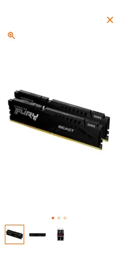 Memória ram ddr5 6000 mhz 32gb ram Kingston