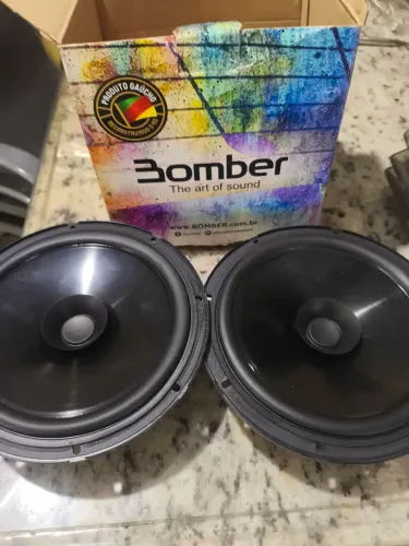 Kit Par Alto Falante 6 Pol Bomber Montadoras 100w Rms 4 Ohms