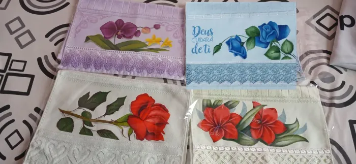 Toalhas de lavabo artesanato