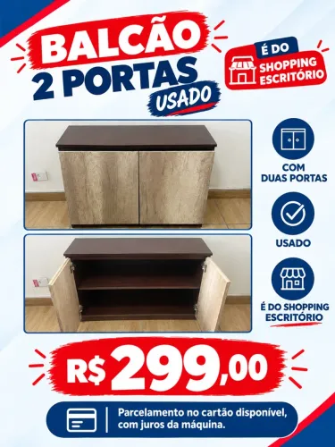 Balcão para escritório - 2 portas