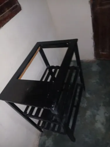 Balcão para cooktop (em pino, pintado de preto) novo