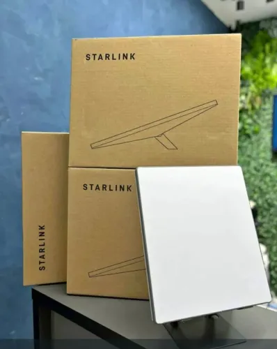StarLink Kit completo para Internet via satélite.