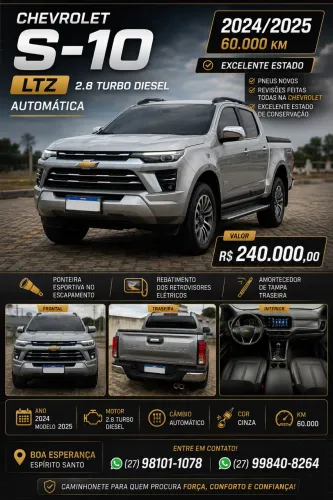 Chevrolet S10 Pick-up LTZ 2.8 TDI 4X4 CD Dies.aut 2025