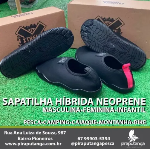 Sapatilha Aquática Híbrida Neoprene Trilha Pesca Bike Mergulho Natação
