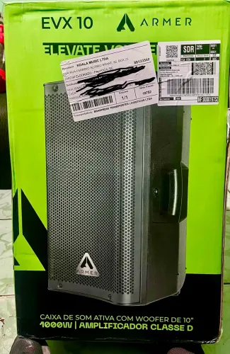 Caixa de som ativa profissional Armer EVX 10? nova