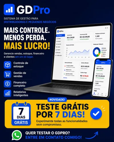 GDPro Sistema Controle Vendas Estoque