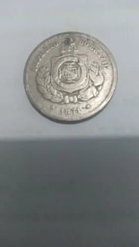 Moeda 100 réis 1871 e 1000 réis 1927