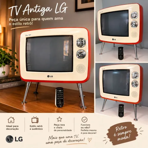 ? TV ANTIGA LG - PEÇA DECORATIVA RETRÔ