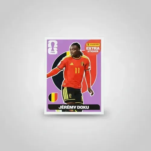 Figurinha Legend Extra Sticker Jeremy Doku Copa do Mundo 2026 Panini Original