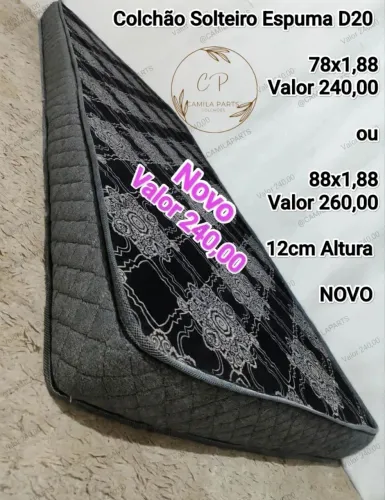 Colchão Solteiro NOVO Espuma D20 (ENTREGO)