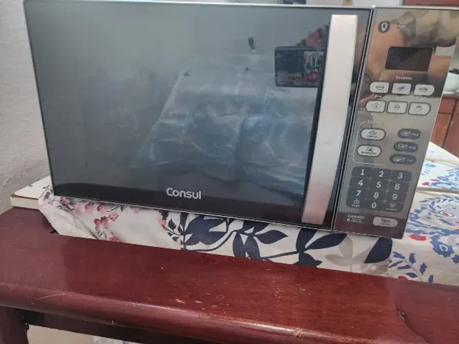 Micro-ondas Consul 20L Cinza - Espelhado CM020BF