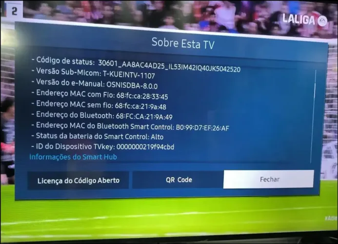 Smartv 43 polegadas funcionando perfeitamente