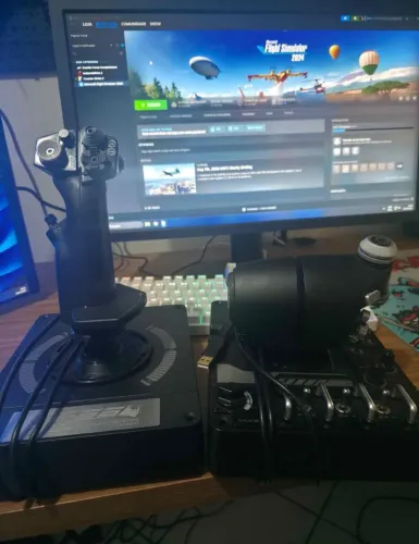 Simulador de voo x56 hotas