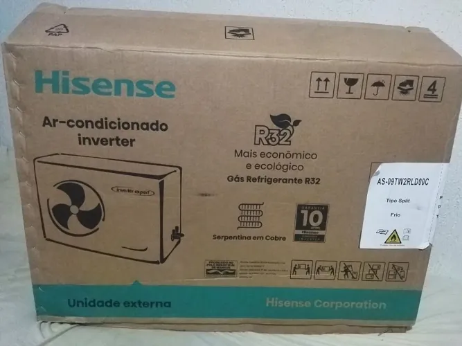Ar condicionado NOVO sem uso Hisense inverter completo 9.000 BTU 