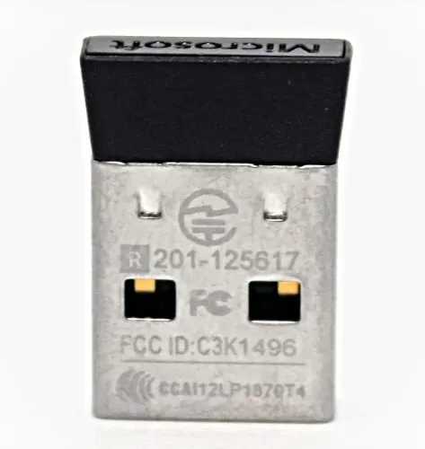 Receptor Dongle USB 1496 BK Microsoft para mouse sem fio 3500 e 4000