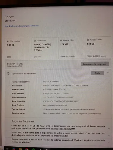 Vendo gabinete/ou peças separadas